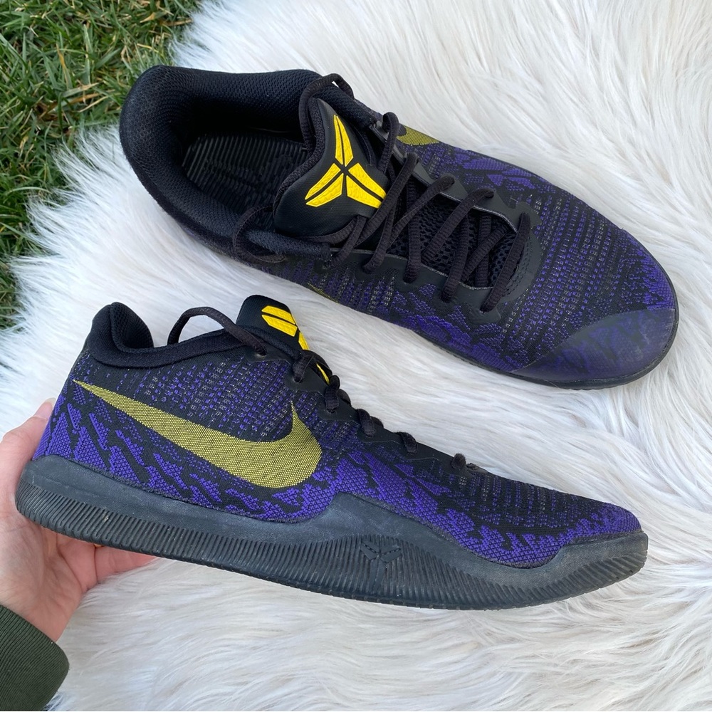 KOBE MAMBA RAGE COURT CITY EDITION SNEAKERS PURPLE YELLOW BLACK 9 - Picture 1 of 10